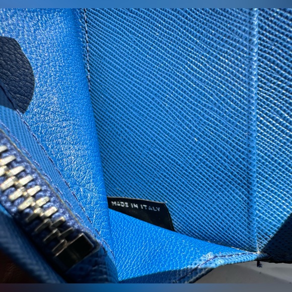 Blue Prada Bifold Wallet - Picture 14 of 16
